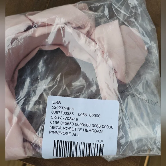Urban Outfitters Mega Rosette Satin Headband in Blush Pink - Picture 7 of 9